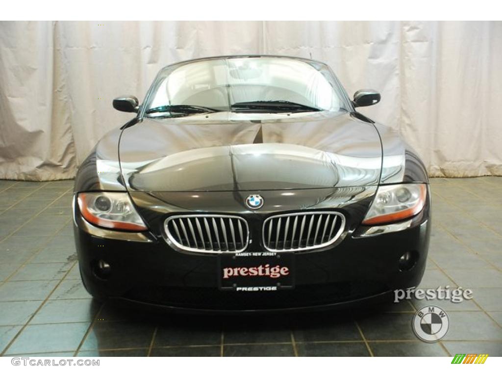 2003 Z4 3.0i Roadster - Jet Black / Black photo #8