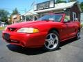 1994 Rio Red Ford Mustang Cobra Convertible  photo #2