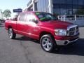 2008 Flame Red Dodge Ram 1500 Big Horn Edition Quad Cab 4x4  photo #1