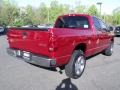 2008 Flame Red Dodge Ram 1500 Big Horn Edition Quad Cab 4x4  photo #3