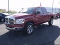 2008 Flame Red Dodge Ram 1500 Big Horn Edition Quad Cab 4x4  photo #7