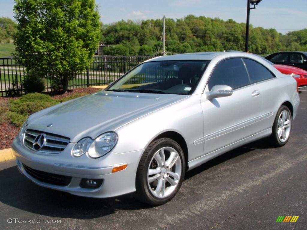 2007 CLK 350 Coupe - Iridium Silver Metallic / Black photo #1