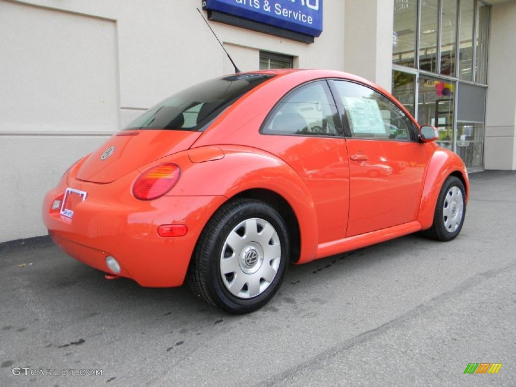 2003 New Beetle GL Coupe - Sundown Orange / Black photo #3