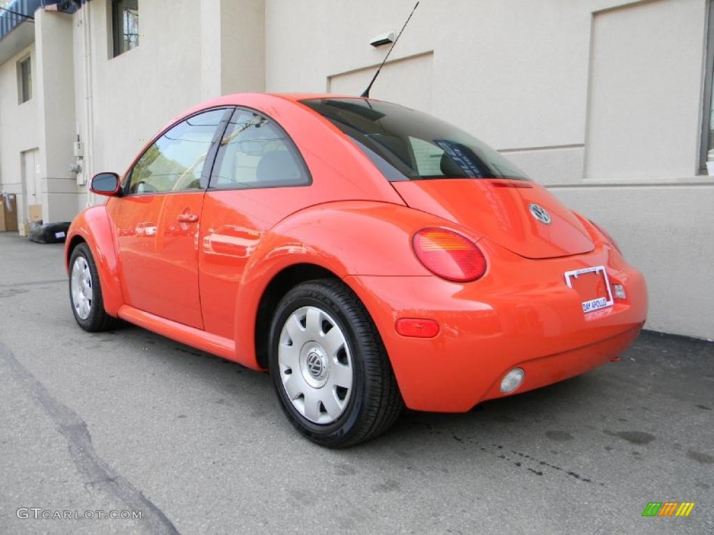 2003 New Beetle GL Coupe - Sundown Orange / Black photo #4