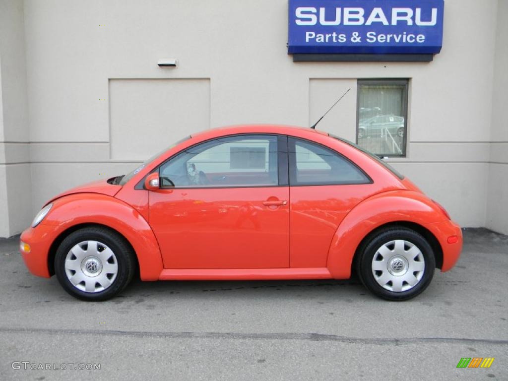 2003 New Beetle GL Coupe - Sundown Orange / Black photo #6