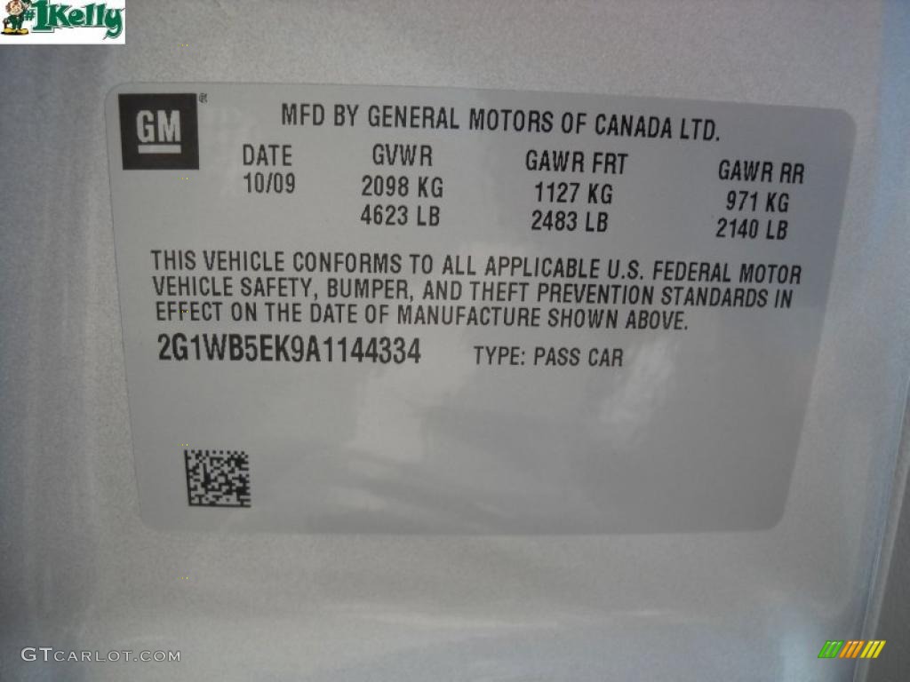 2010 Impala LT - Silver Ice Metallic / Gray photo #10