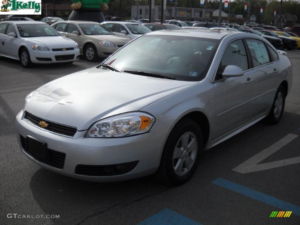 2010 Impala LT - Silver Ice Metallic / Gray photo #14