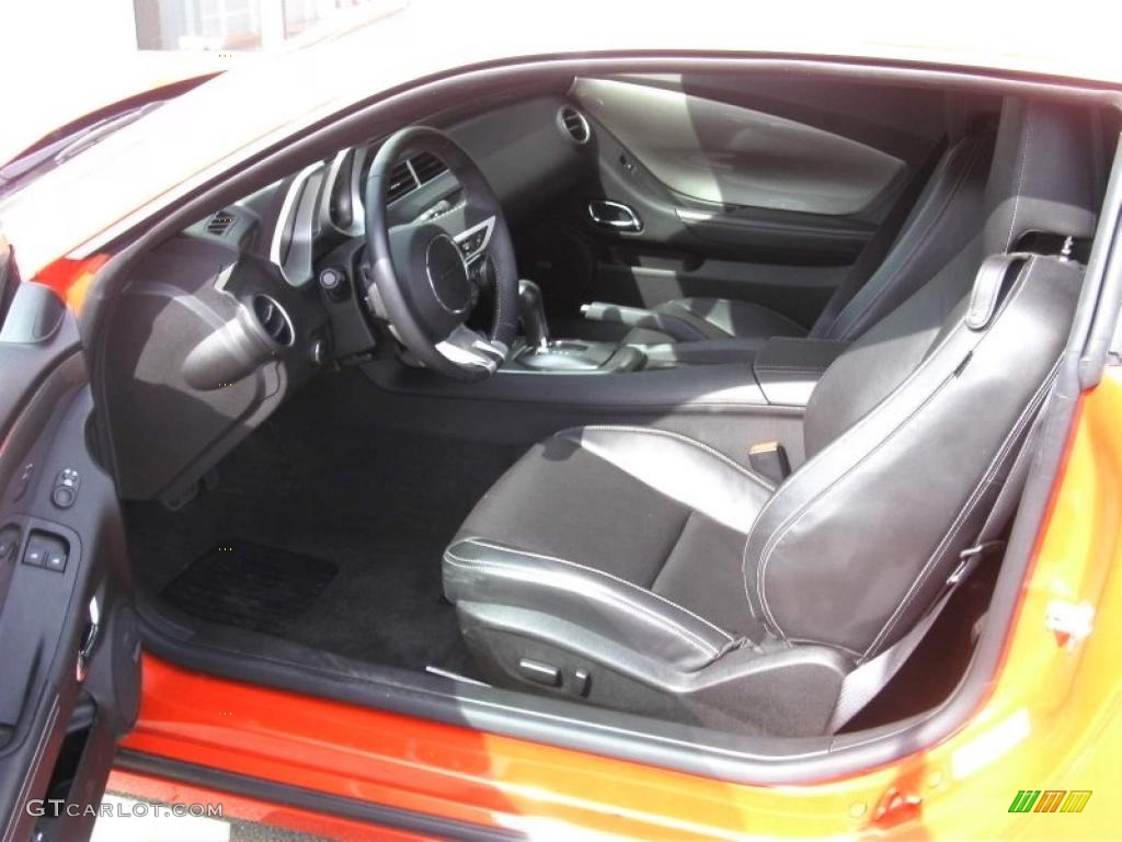 2010 Camaro LT Coupe - Inferno Orange Metallic / Black photo #4