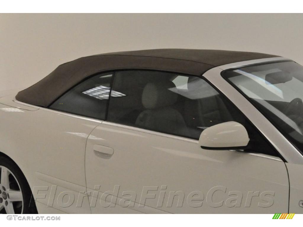 2004 A4 1.8T Cabriolet - Arctic White / Beige photo #9
