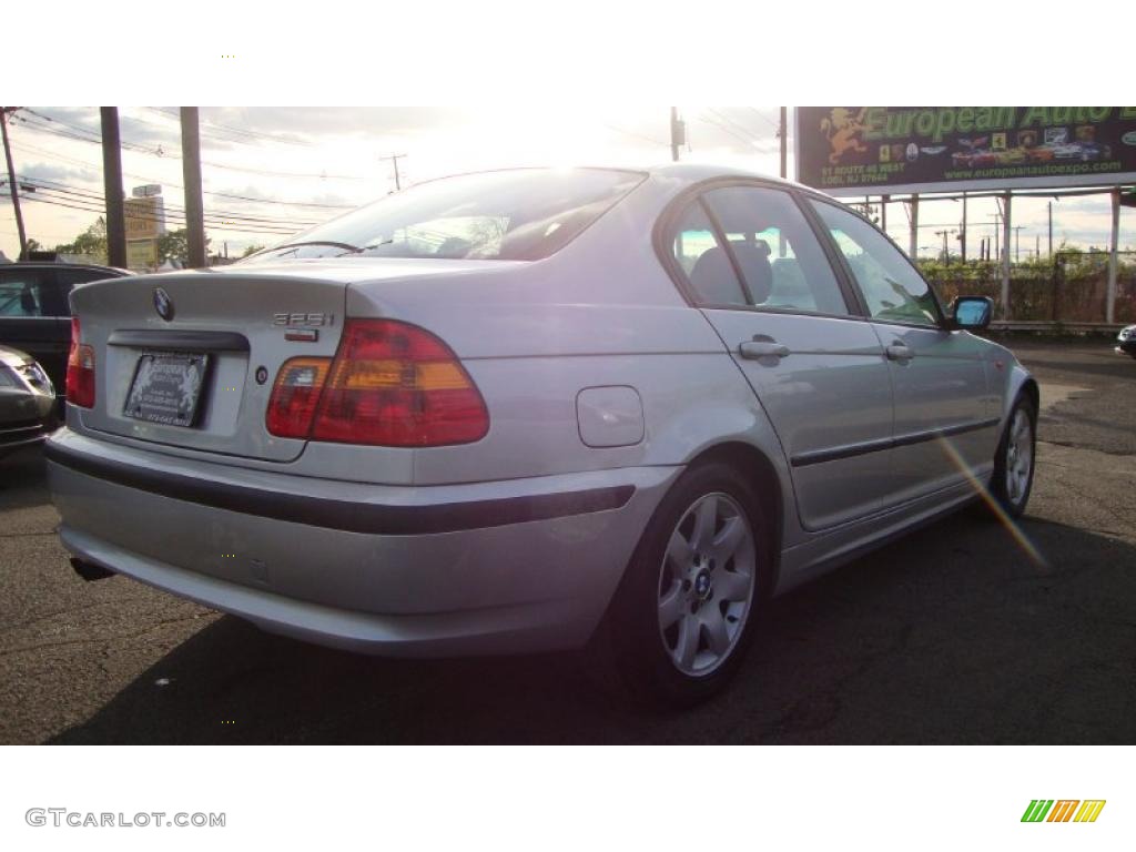 2002 3 Series 325i Sedan - Titanium Silver Metallic / Black photo #17