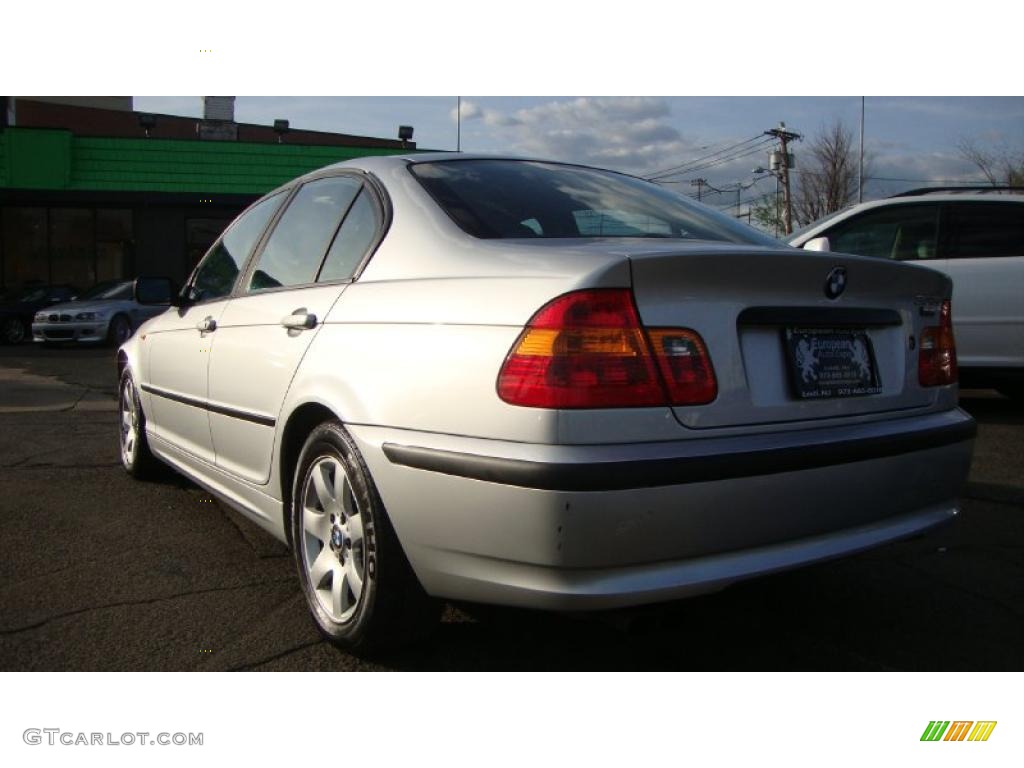 2002 3 Series 325i Sedan - Titanium Silver Metallic / Black photo #18