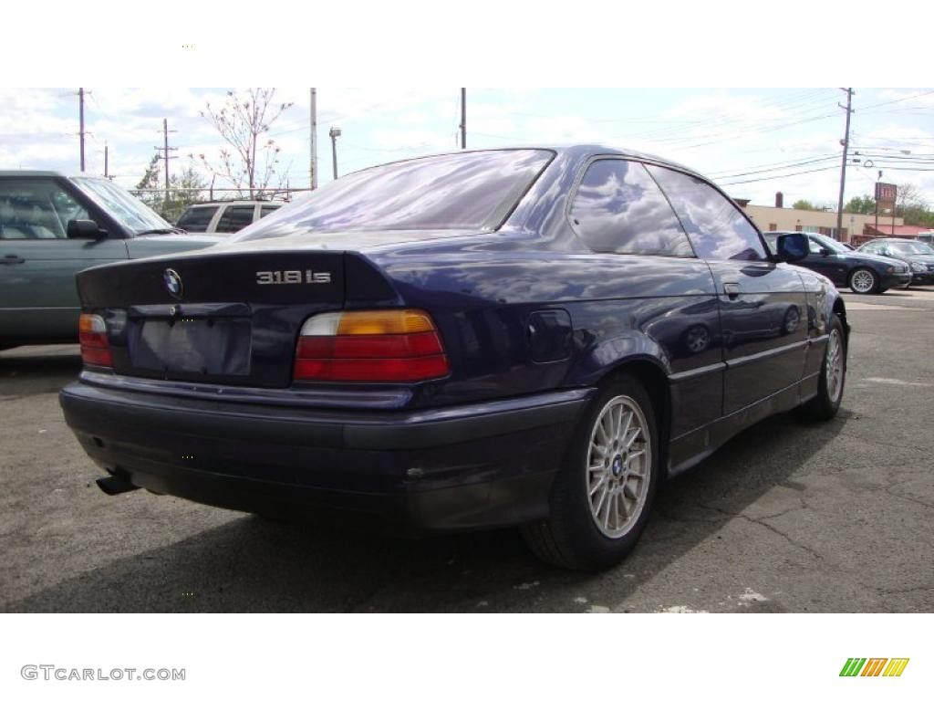 1996 3 Series 318is Coupe - Alaska Blue Metallic / Beige photo #4