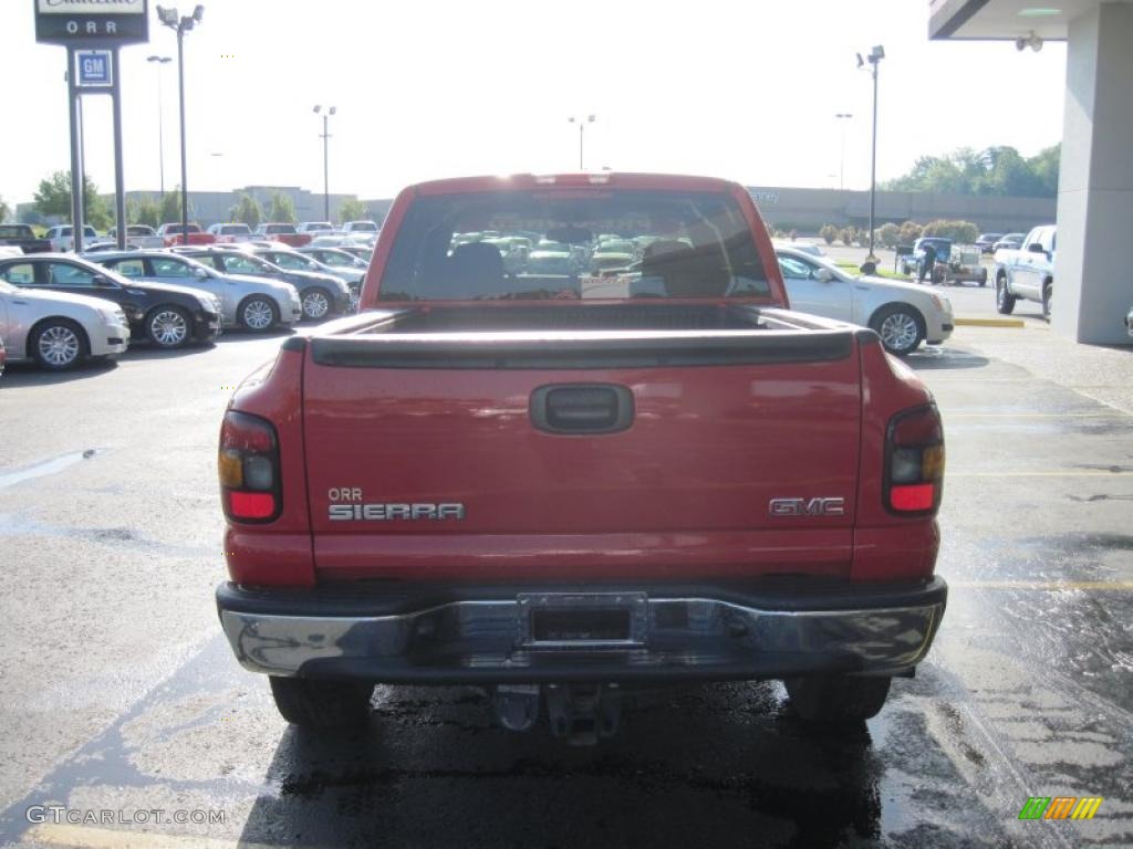 2005 Sierra 1500 Z71 Extended Cab 4x4 - Fire Red / Pewter photo #7