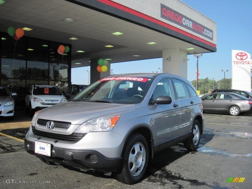 2008 CR-V LX - Whistler Silver Metallic / Black photo #1