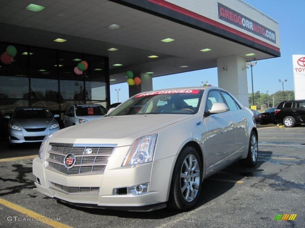 2009 CTS Sedan - Gold Mist / Cashmere/Cocoa photo #1