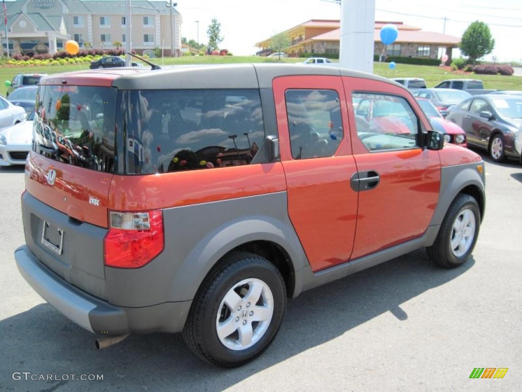 2004 Element EX AWD - Sunset Orange Pearl / Black photo #5