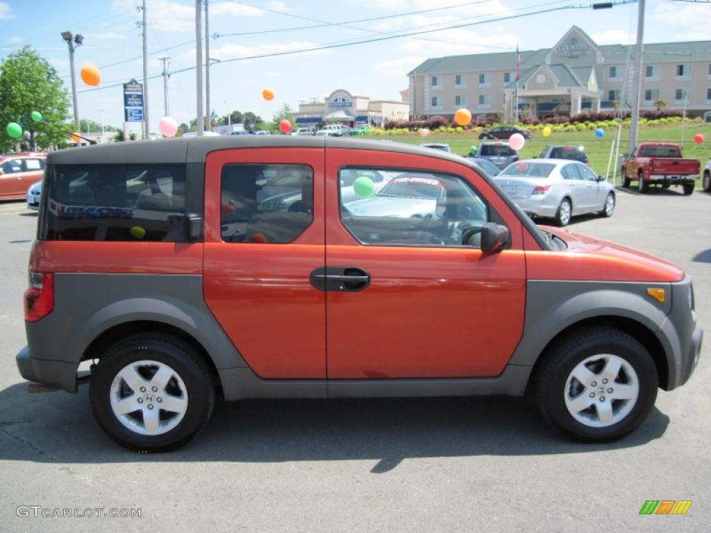 2004 Element EX AWD - Sunset Orange Pearl / Black photo #6
