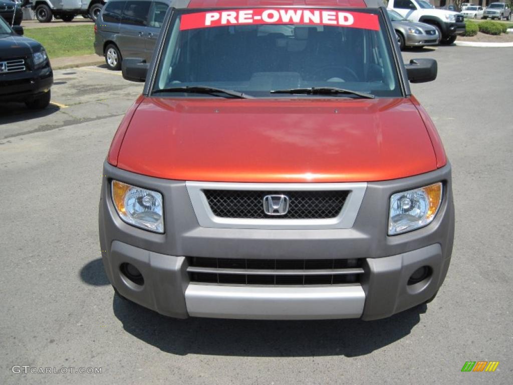 2004 Element EX AWD - Sunset Orange Pearl / Black photo #8