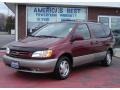 2003 Vintage Red Pearl Toyota Sienna XLE  photo #1