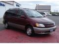 2003 Vintage Red Pearl Toyota Sienna XLE  photo #7