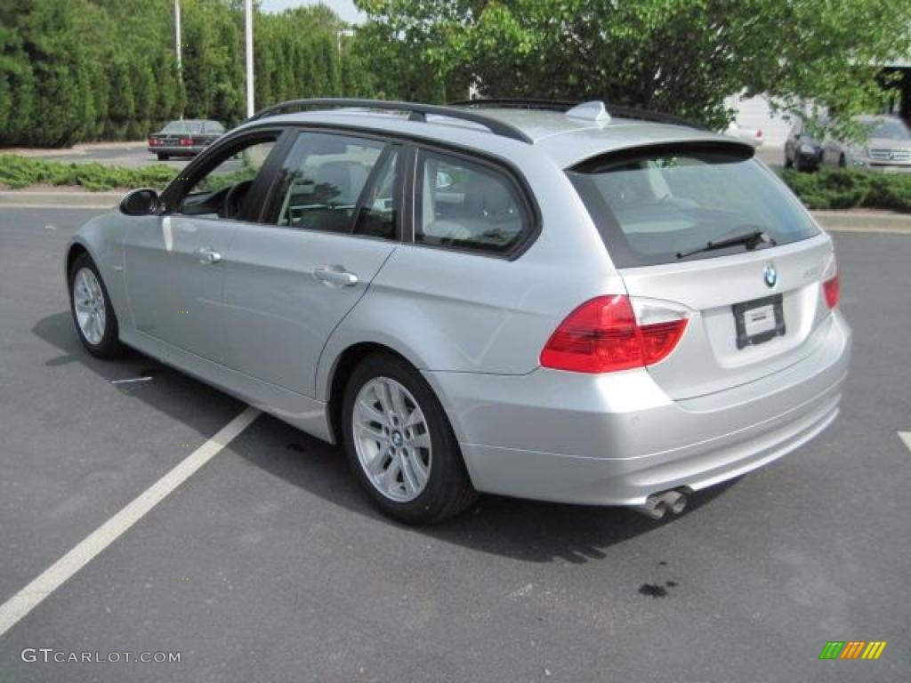2007 3 Series 328i Wagon - Titanium Silver Metallic / Grey photo #2