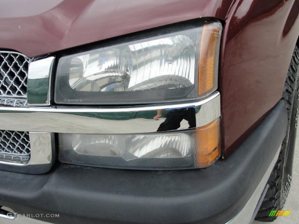 2003 Silverado 1500 Z71 Extended Cab 4x4 - Dark Carmine Red Metallic / Tan photo #10