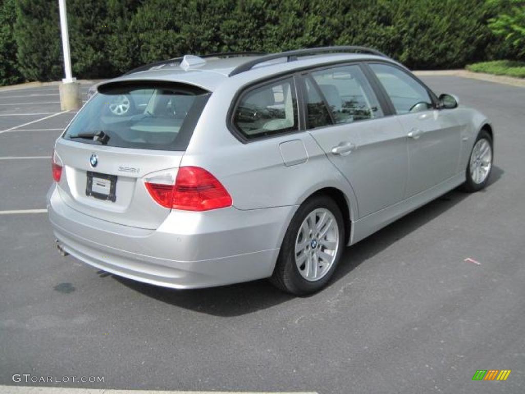2007 3 Series 328i Wagon - Titanium Silver Metallic / Grey photo #25