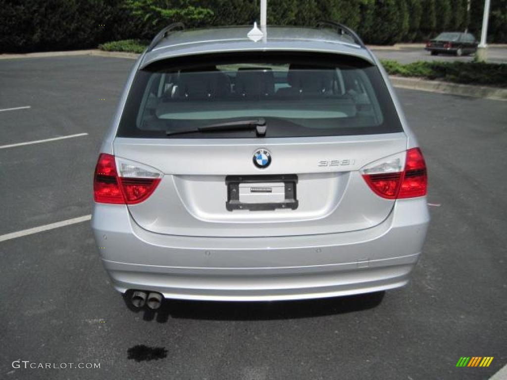 2007 3 Series 328i Wagon - Titanium Silver Metallic / Grey photo #26