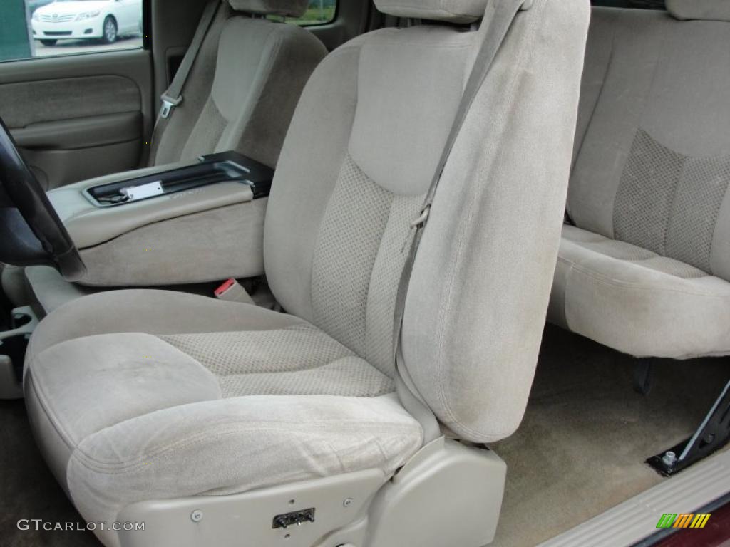 2003 Silverado 1500 Z71 Extended Cab 4x4 - Dark Carmine Red Metallic / Tan photo #27