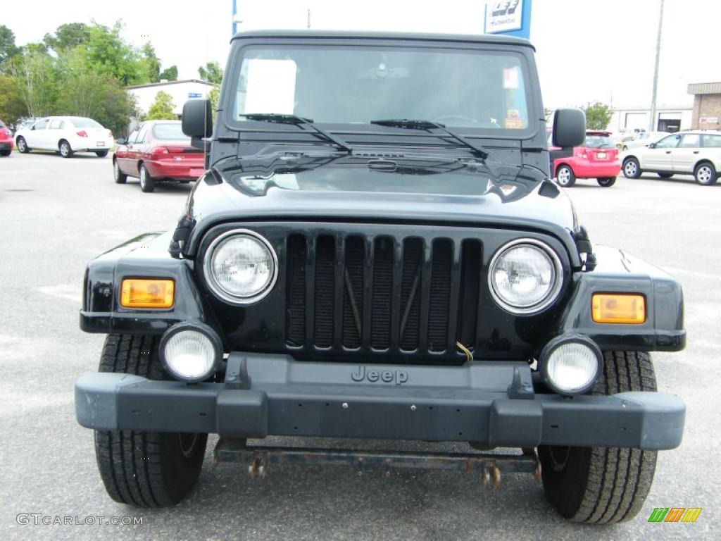 2004 Wrangler Sahara 4x4 - Black / Khaki photo #8
