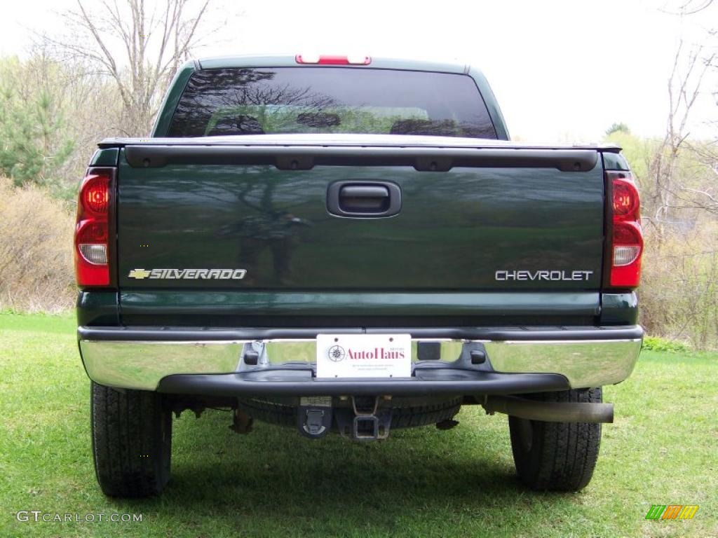 2005 Silverado 1500 Z71 Extended Cab 4x4 - Dark Green Metallic / Dark Charcoal photo #6