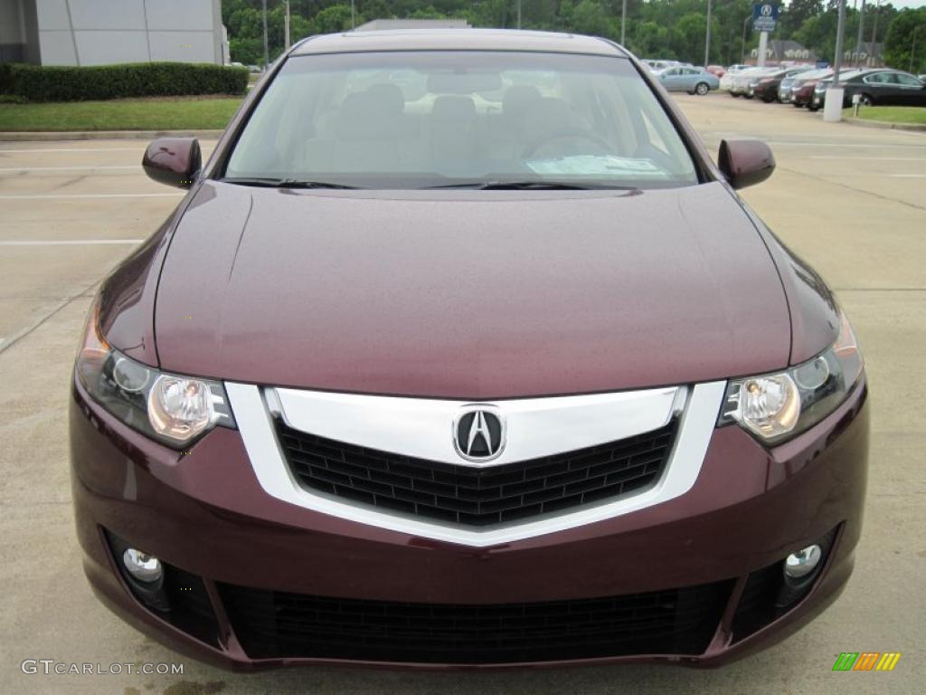 2010 TSX Sedan - Basque Red Pearl / Taupe photo #5