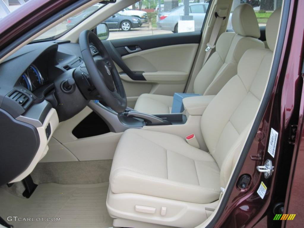 2010 TSX Sedan - Basque Red Pearl / Taupe photo #7
