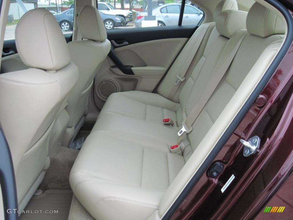 2010 TSX Sedan - Basque Red Pearl / Taupe photo #8