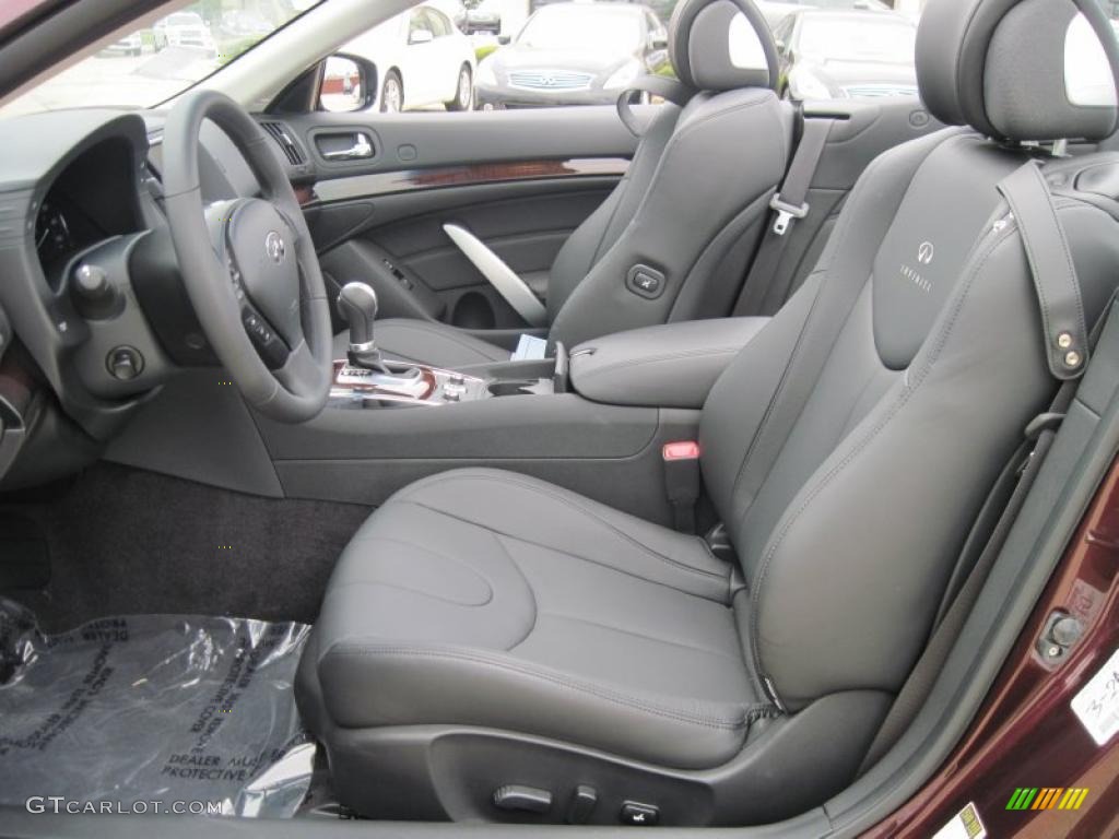 Graphite Interior 2010 Infiniti G 37 Convertible Photo #28850912