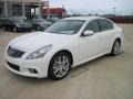 Moonlight White 2010 Infiniti G 37 S Sport Sedan