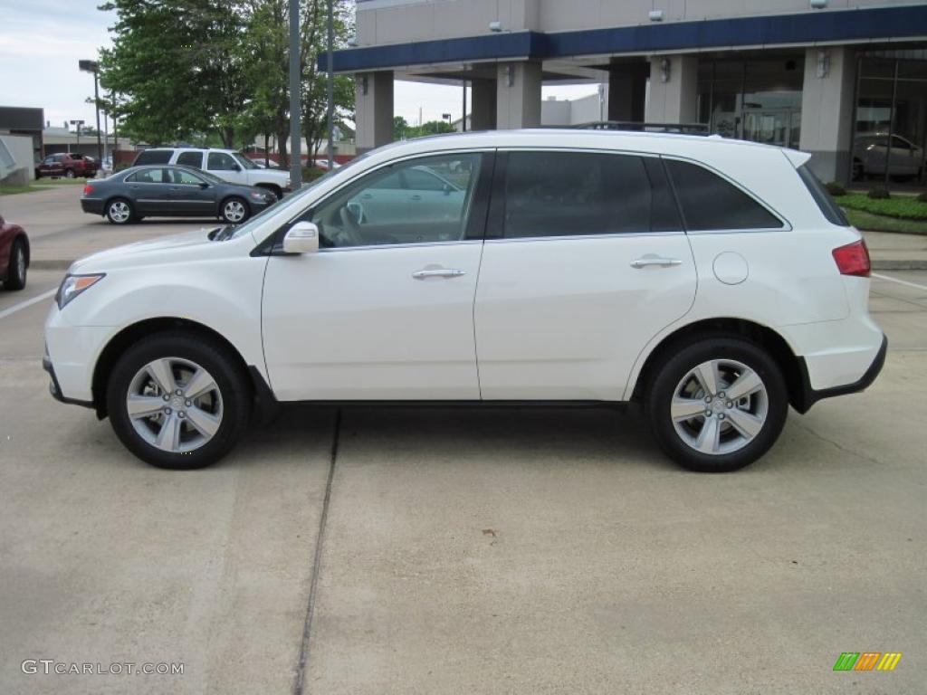 2010 MDX Technology - Aspen White Pearl / Parchment photo #3