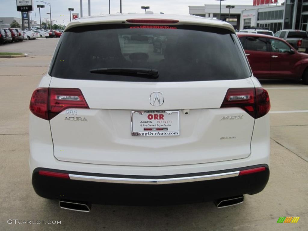 2010 MDX Technology - Aspen White Pearl / Parchment photo #6