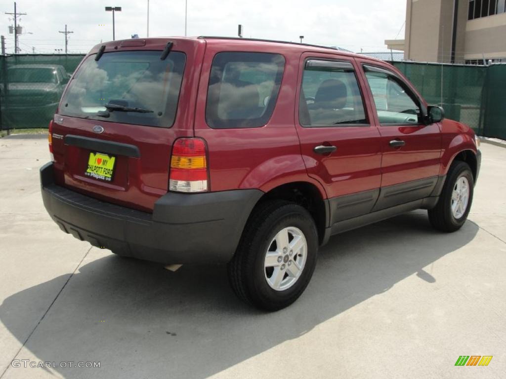 2006 Escape XLS - Redfire Metallic / Medium/Dark Flint photo #3