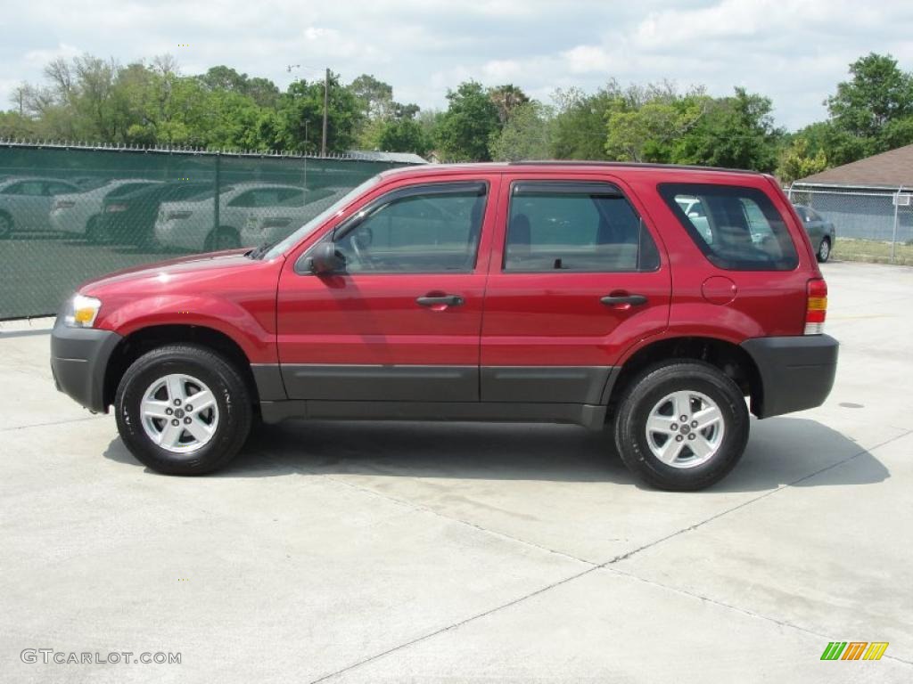 2006 Escape XLS - Redfire Metallic / Medium/Dark Flint photo #6