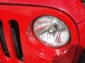 2007 Flame Red Jeep Wrangler Unlimited X  photo #11