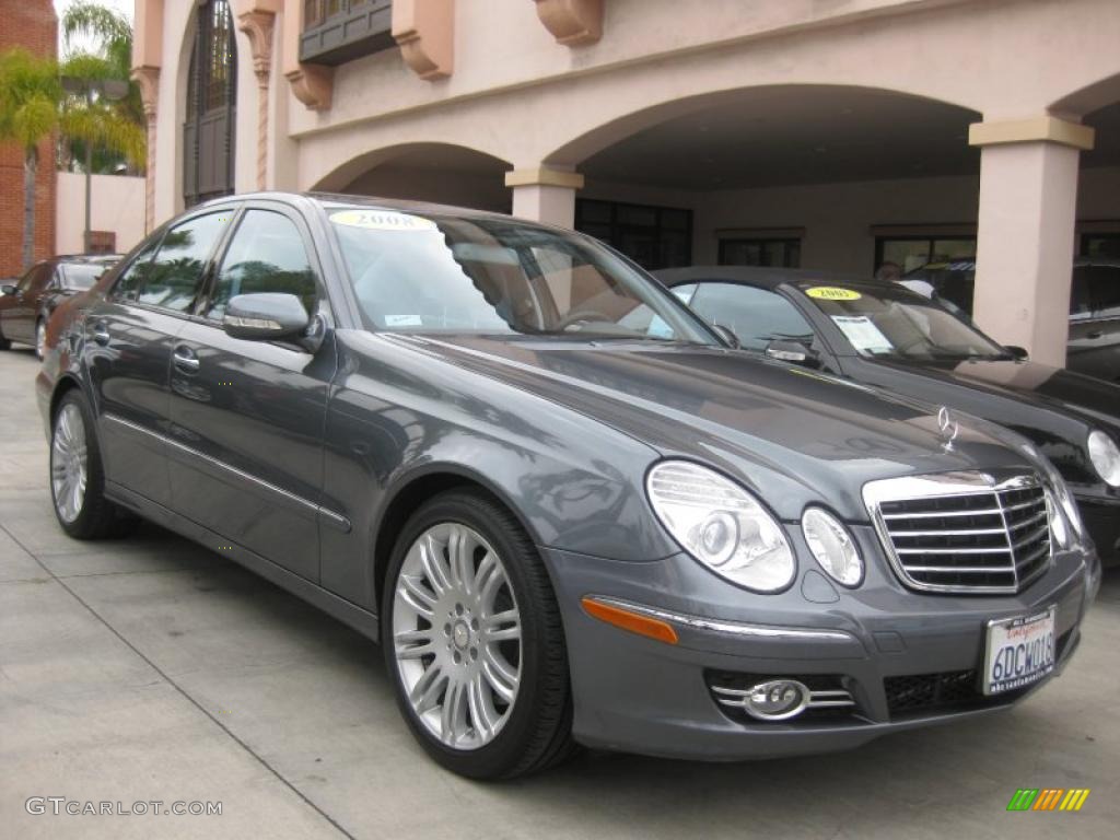 2008 E 350 Sedan - Flint Grey Metallic / Ash photo #1