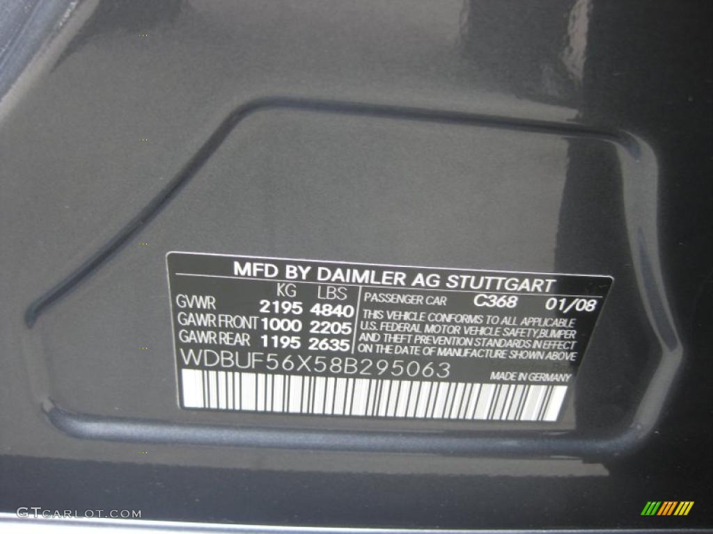 2008 E 350 Sedan - Flint Grey Metallic / Ash photo #22