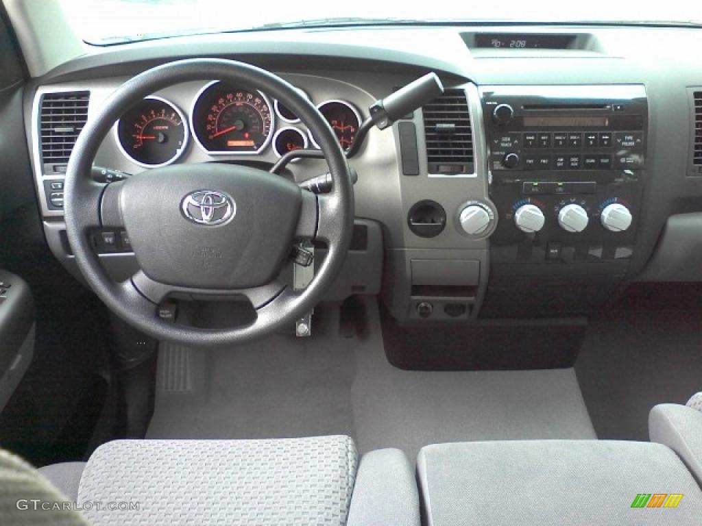 2010 Tundra Double Cab - Super White / Graphite Gray photo #16