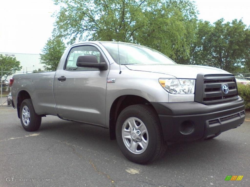 2010 Tundra Regular Cab 4x4 - Silver Sky Metallic / Graphite Gray photo #1