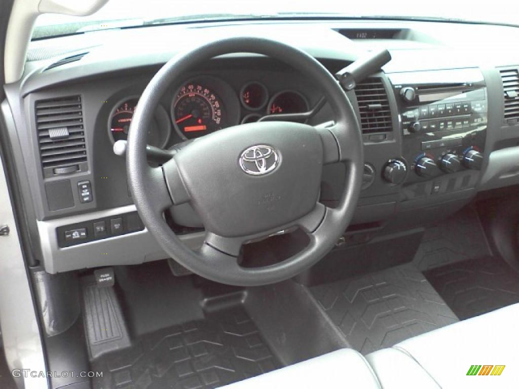 2010 Tundra Regular Cab 4x4 - Silver Sky Metallic / Graphite Gray photo #17