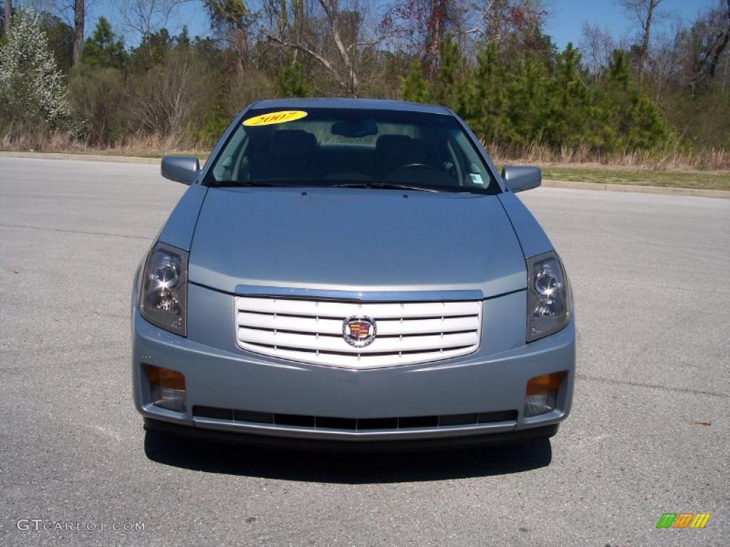 2007 CTS Sedan - Sunset Blue / Light Gray/Ebony photo #2