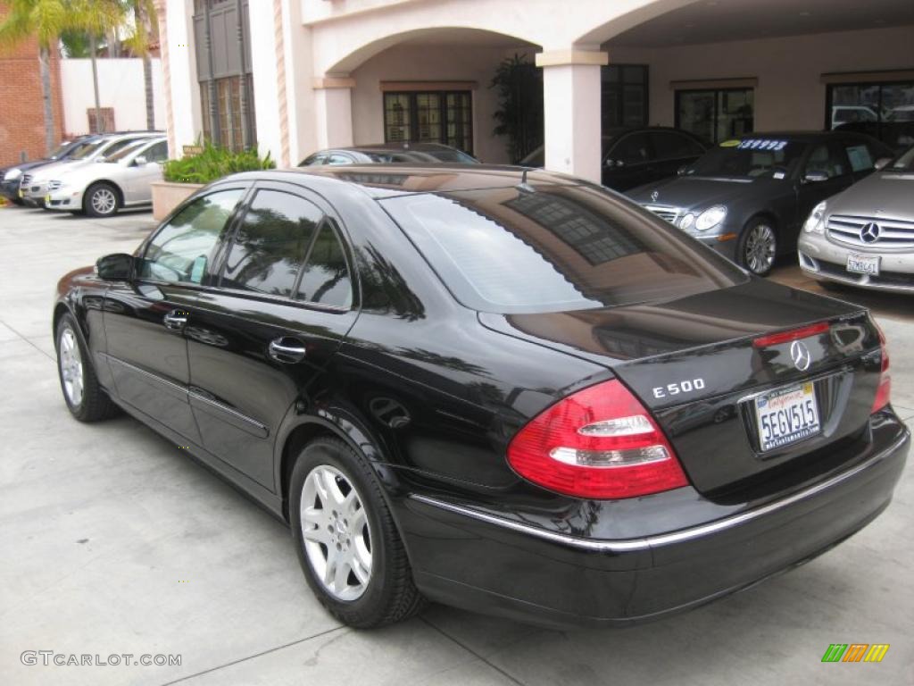 2003 E 500 Sedan - Black / Ash Grey photo #5