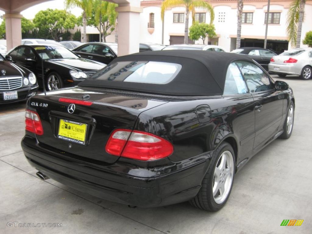 2003 CLK 430 Cabriolet - Black / Charcoal photo #3