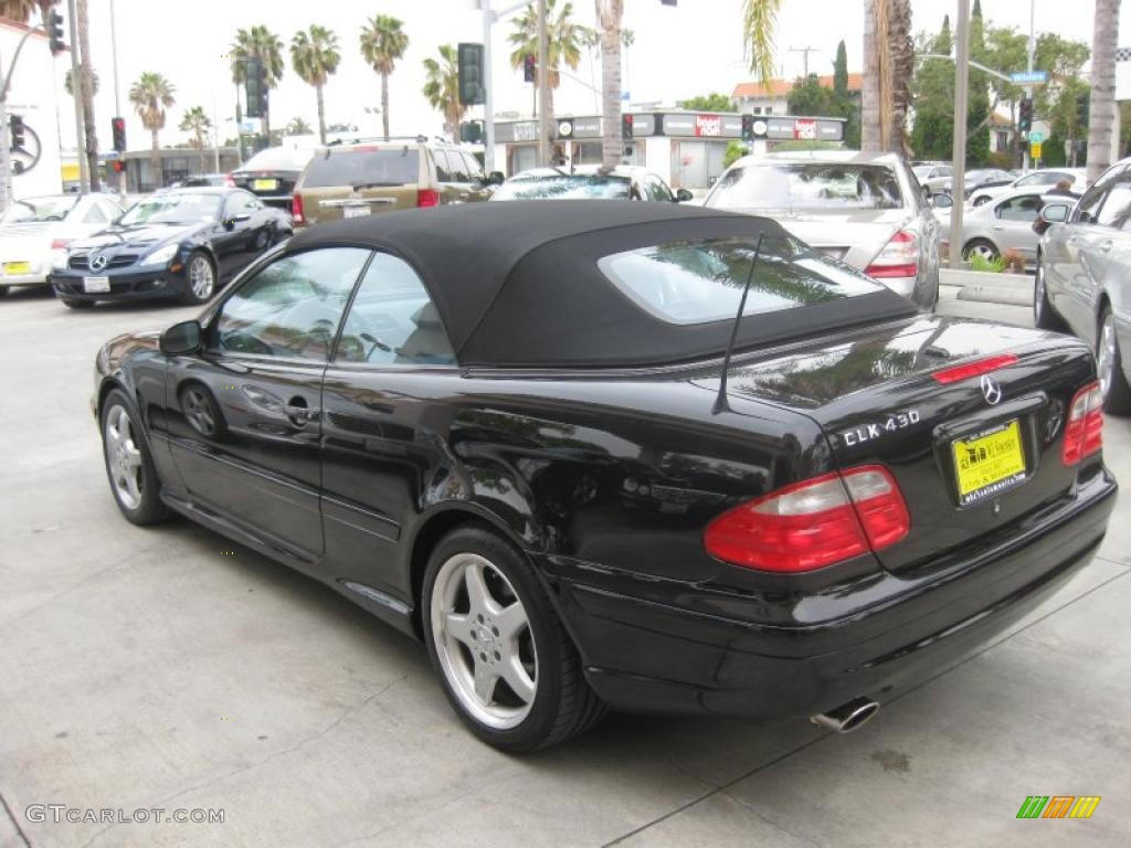 2003 CLK 430 Cabriolet - Black / Charcoal photo #5